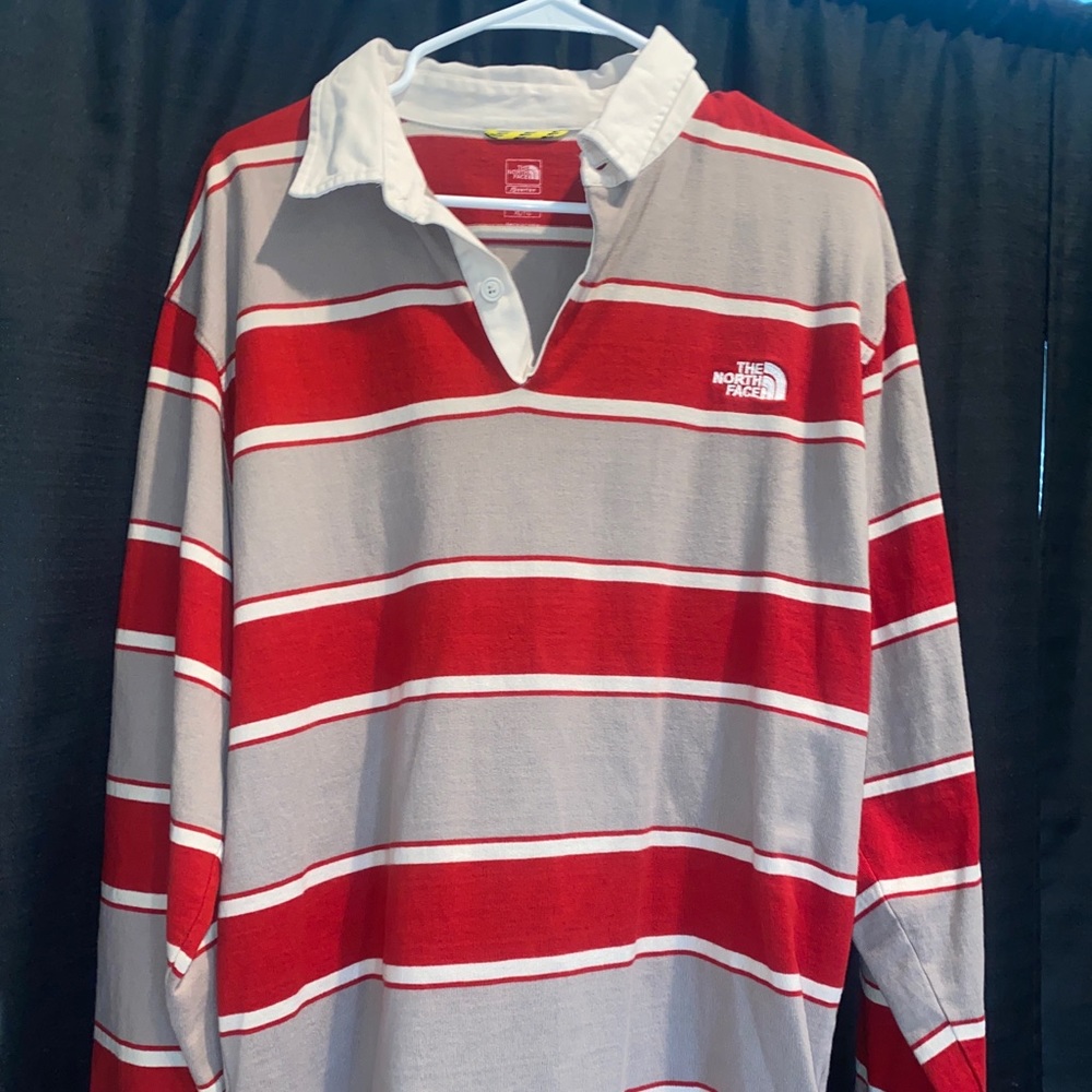 North Face long sleeve polo